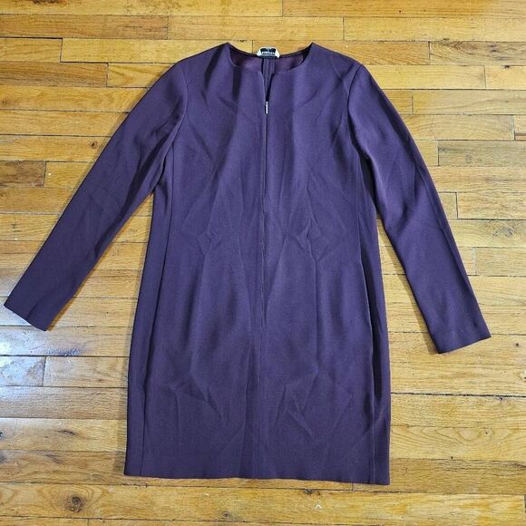 Aritzia Babaton Sheath Tunic Dress Size S Plum Dark Purple Long Sleeve - Picture 1 of 8